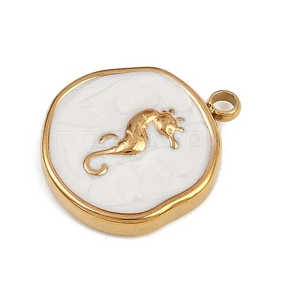 304 Stainless Steel Enamel Pendants STAS-K311-08C-02-1