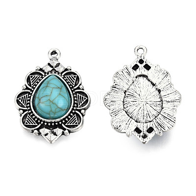 Tibetan Style Alloy Pendants X-PALLOY-R113-003-RS-1