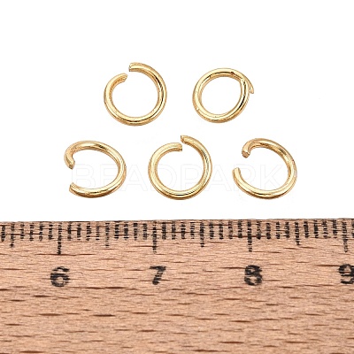 304 Stainless Steel Open Jump Rings STAS-Q113-7x1.0mm-G-01-1