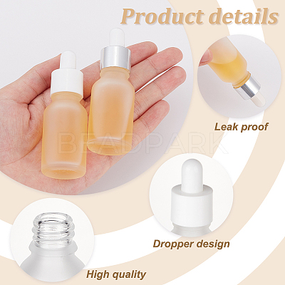 12 Sets 2 Styles Glass Dropper Bottles MRMJ-OC0003-96-1