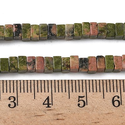 Natural Unakite Beads Strands G-A280-C10-01-1