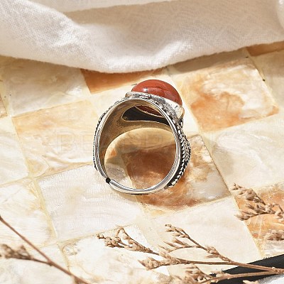 Synthetic Goldstone Adjustable Rings RJEW-I108-03AS-03-1