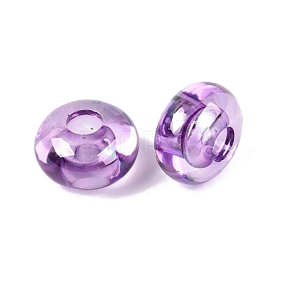 Transparent Acrylic European Beads OACR-E033-20C-1
