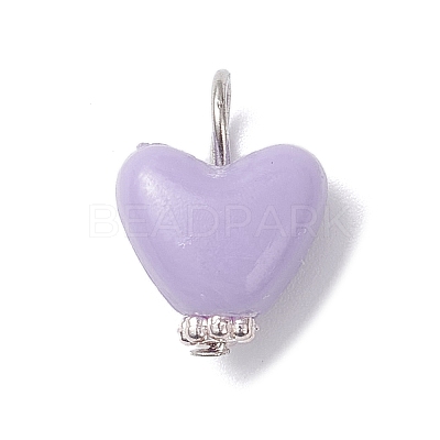 Opaque Polystyrene Plastic Pendants PALLOY-JF04353-01-1