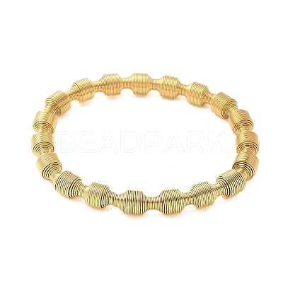 304 Stainless Steel Stretch Bangles for Women LS-BJEW-P315-02F-G-1