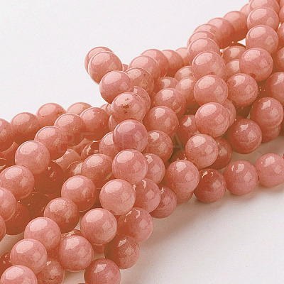 Natural Mashan Jade Round Beads Strands G-D263-10mm-XS18-1