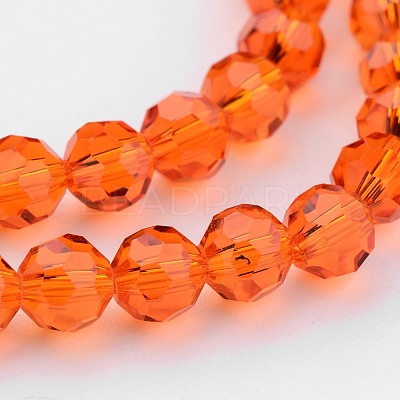 Transparent Glass Bead Strands GLAA-G013-6mm-70-1