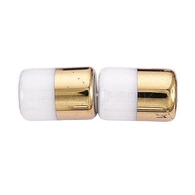Electroplate Glass Beads EGLA-Q137-01A-C02-1