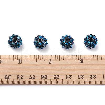 Chunky Resin Rhinestone Beads RESI-M019-11-1