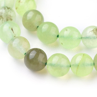 Natural Prehnite Beads Strands X-G-I250-01D-1