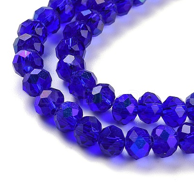 Electroplate Glass Beads Strands X1-EGLA-A034-T4mm-L16-1