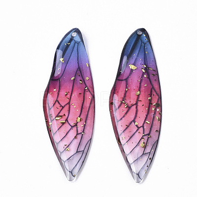 Transparent Epoxy Resin Big Pendants X1-RESI-T046-01E-1