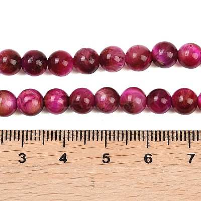 Grade AB Natural Tiger Eye Beads Strands G-F591-18-6mm-05-1
