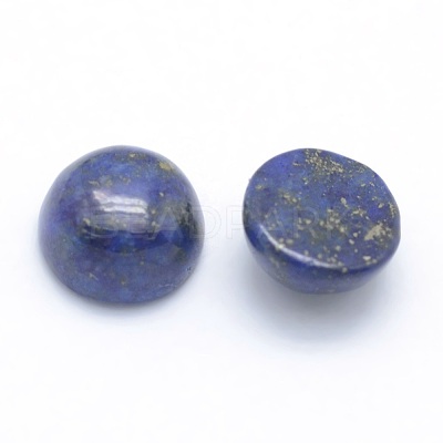 Natural Lapis Lazuli Cabochons X-G-P393-R11-6mm-1