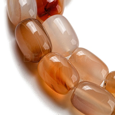 Natural Banded Agate/Striped Agate Beads Strands G-A223-D12-01D-1