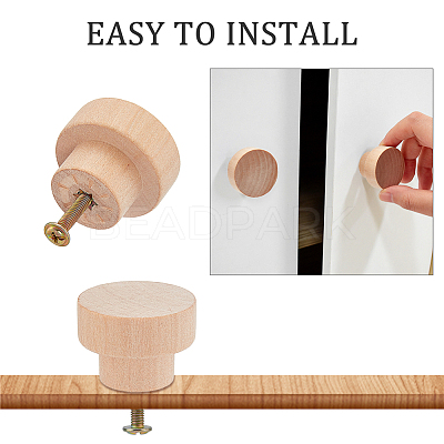 Wood Drawer Knob WOCR-CP0001-02-1