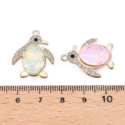 Alloy Glass Pendants PALLOY-N176-77KCG-1