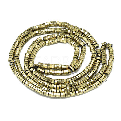 Electroplate Non-magnetic Synthetic Hematite Beads Strands G-S352-48A-01-1