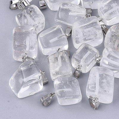 Watermelon Stone Glass Pendants G-Q996-33-1