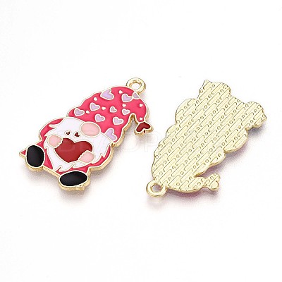 Alloy Enamel Pendants X-ENAM-T022-01D-1