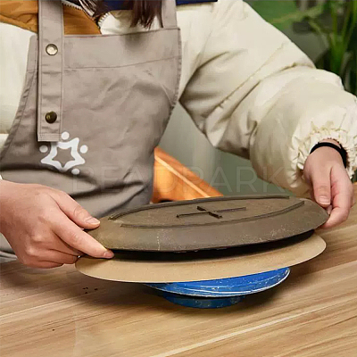 Round Pottery Tools Ceramic Plate Forming Mold DIY-WH0056-07A-1