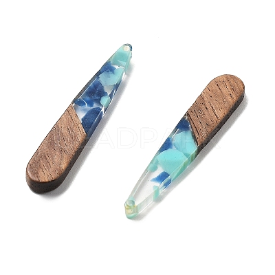 Resin and Walnut Pendants FIND-R051-08E-1