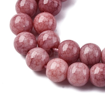 Ombre Effect Dyed Glass Beads Strands GLAA-T031-01O-1