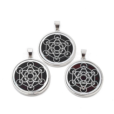 Natural White Shell Pendants SHEL-G017-01P-06-1