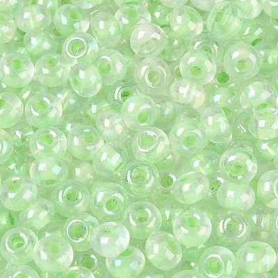 FGB Inside Colours Transparent Glass Seed Beads SEED-T009-01B-1