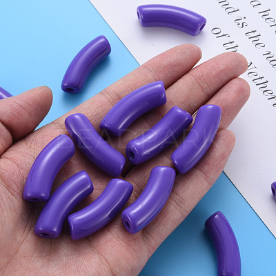 Opaque Acrylic Beads MACR-S372-001B-S017-1
