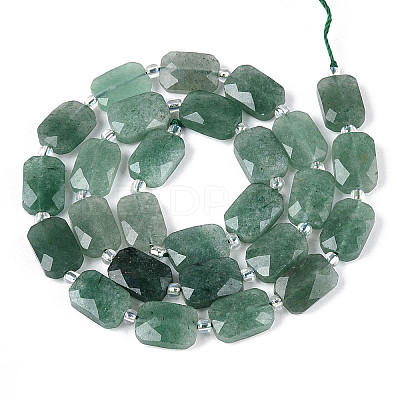 Natural Green Strawberry Quartz Beads Strands G-T139-77-1