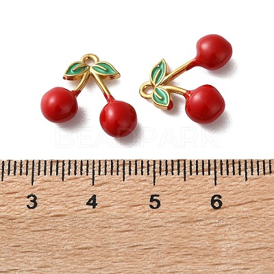 304 Stainless Steel Enamel Pendants STAS-B100-06G-03-1