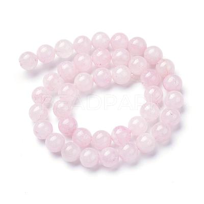 Natural Rose Quartz Bead Strands G-R412-03-6mm-1