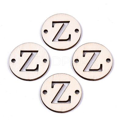 Unfinished Natural Poplar Wood Links Connectors WOOD-S045-140B-01Z-1