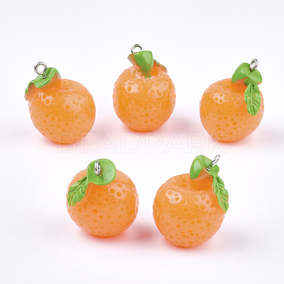 Resin Pendants RESI-T028-42-1