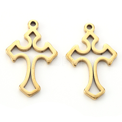 PVD Vacuum Plating 304 Stainless Steel Pendants X-STAS-N092-39G-1