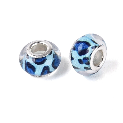 Opaque Resin European Beads RESI-N044-03S-06-1