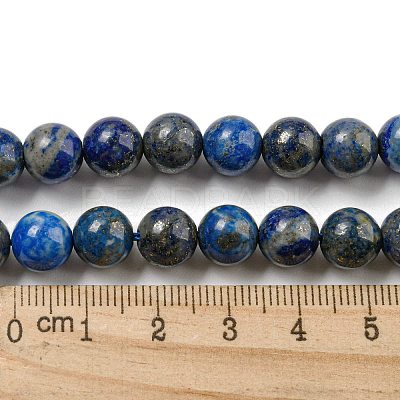 Natural Lapis Lazuli Beads Strands G-E483-17-8mm-1
