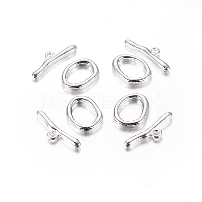 Alloy Toggle Clasps PALLOY-G014-S-1
