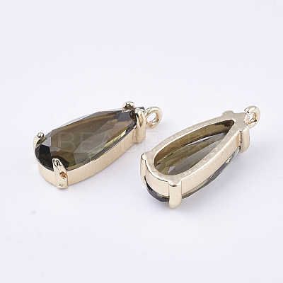 Transparent Glass Pendants GLAA-T007-22A-1