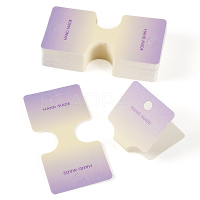 50Pcs Folding Paper Jewelry Display Cards ODIS-TA0001-07B-1