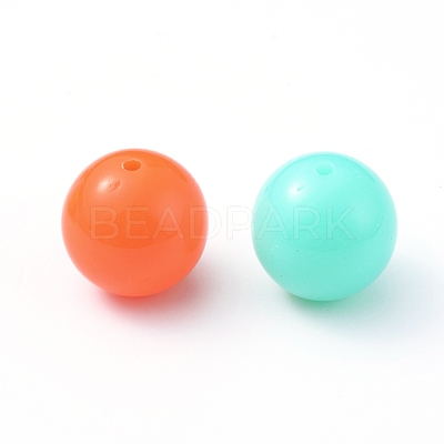 Fluorescence Chunky Acrylic Beads MACR-R517-20mm-M-1