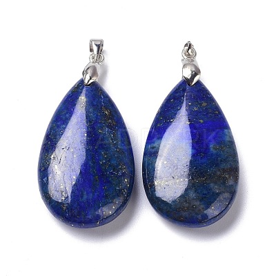 Natural Lapis Lazuli Pendants G-D084-01P-B01-1
