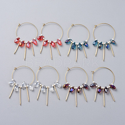 316L Surgical Stainless Steel Hoop Earring EJEW-JE03678-1