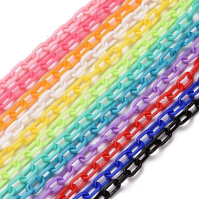 Opaque Acrylic Cable Chains CHAC-P001-03-1