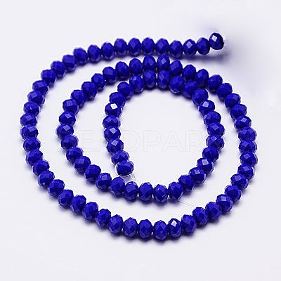 Imitation Jade Glass Bead Strands GLAA-F001-4x3mm-M-1