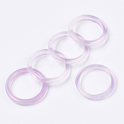 Natural White Chalcedony Linking Rings G-N0326-036-01-1
