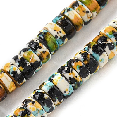 Baking Paint Synthetic Turquoise Beads Strands G-H060-02B-11-1