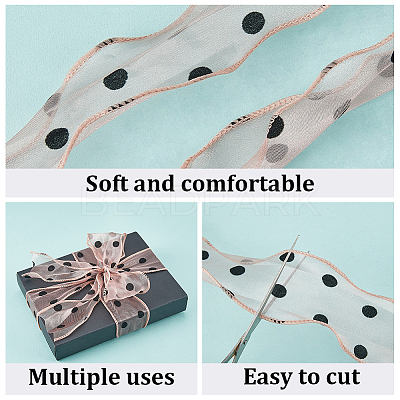 25M Polyester Organza Ribbons SRIB-CY0001-36B-1