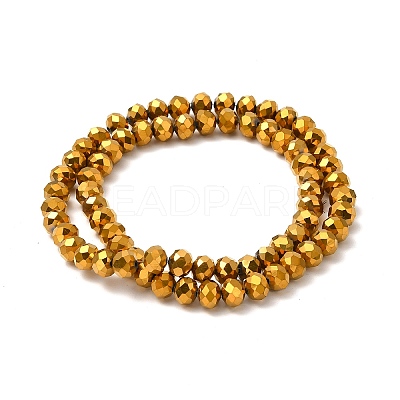 Electroplate Transparent Glass Beads Strands X-EGLA-A034-T8mm-UA01-1